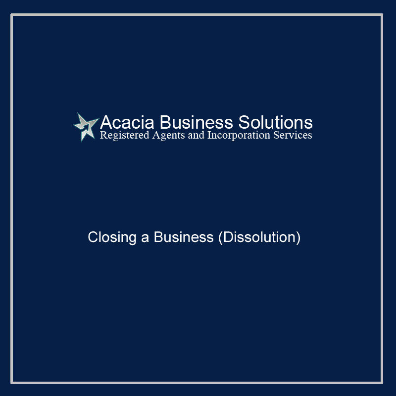 Closing a Business
